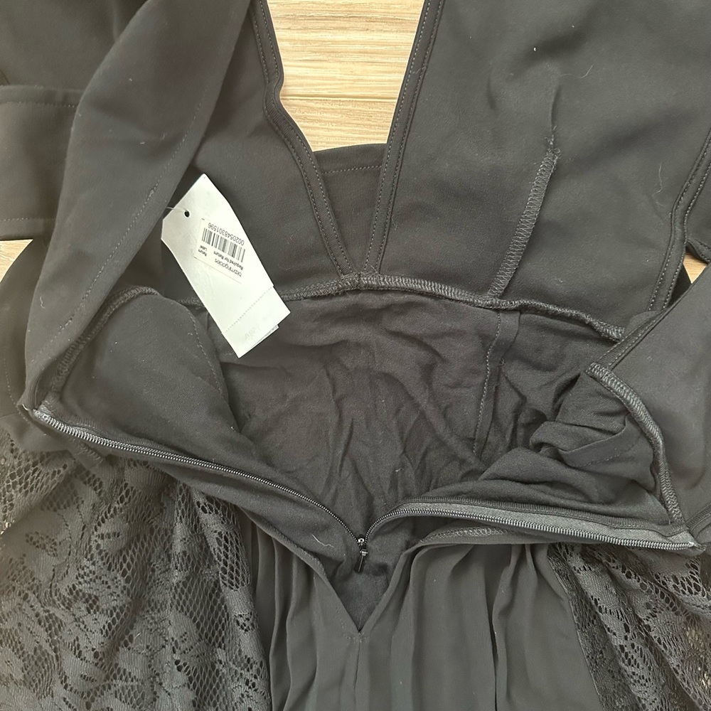 French Connection Angelina Pleated Lace Midi Dress 6 NWT - Picture 5 of 10